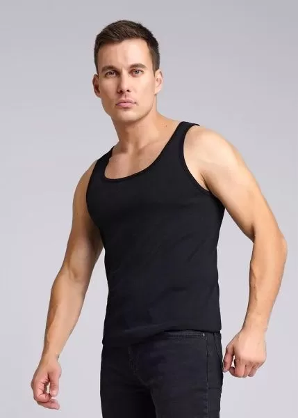 Клевер Майка мужская CLE MV602148рт чёрный 