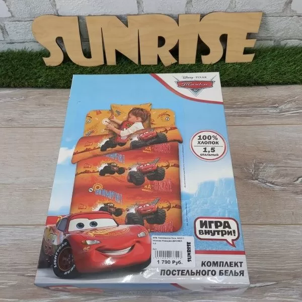 Комплект постельного белья; ткань Бязь. Тинейджер 4433/1 Молния Маккуин ДИСНЕЙ 