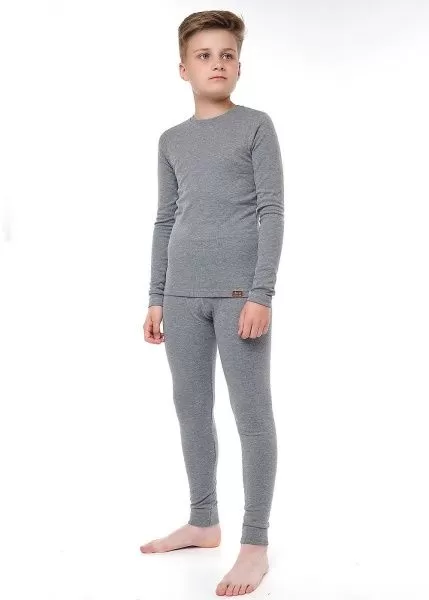 Клевер Джемпер для мальчиков CLE 909546вн мел термо в меланж серый