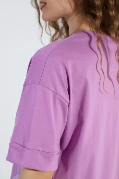 Туника женская "Нега-1"(ЛИЛОВЫЙ)