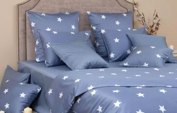 Комплект постельного белья,сатин Монамур деним ЦФ Хлопковый Край