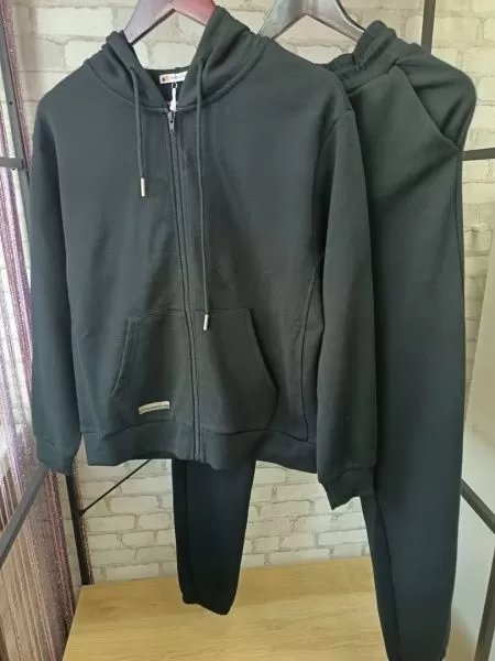 Костюм женский с брюками 1286 (черный)