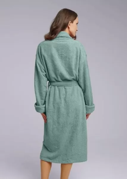 Клевер Халат женский  (AW23/24 Махра) мятный 