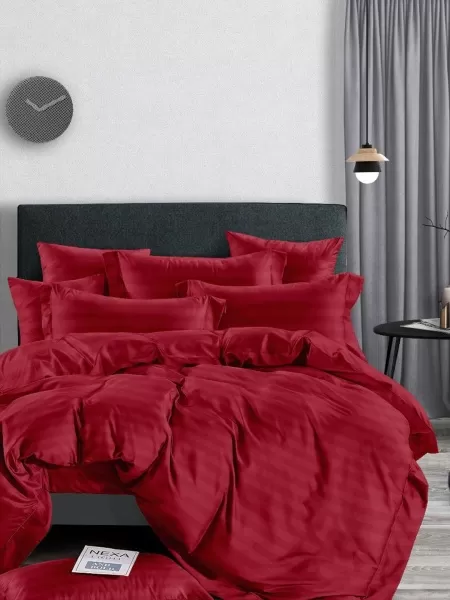 КПБ Микрофибра-Страйп (красный)