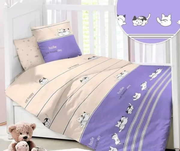 Комплект постельного белья; ткань Сатин.  Ясельный (Набор сатин 33)