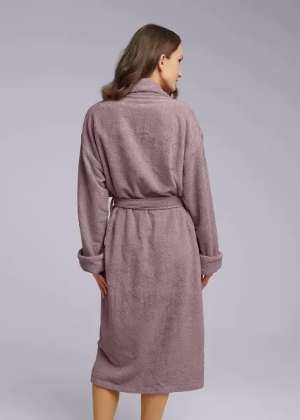 Клевер Халат женский CLE LX14-009у (SS24 Махра) виноградный 