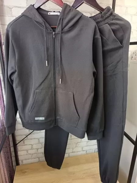 Костюм женский с брюками 1286 (серый)