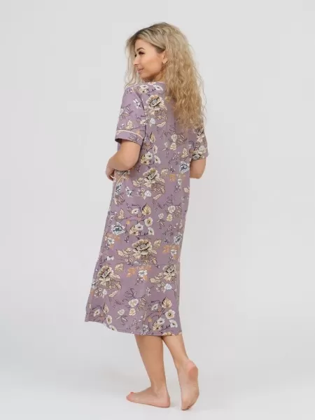 Халат женский 893 коричневый