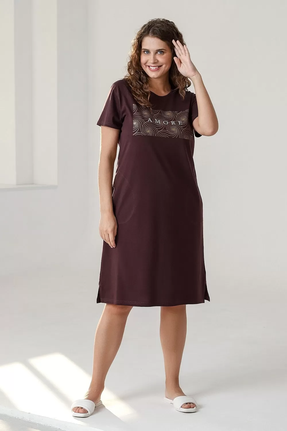 Туника "Элли"(КОРИЧНЕВЫЙ)