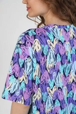 Туника женская "Сладкая жизнь-1"(СИРЕНЕВЫЙ)