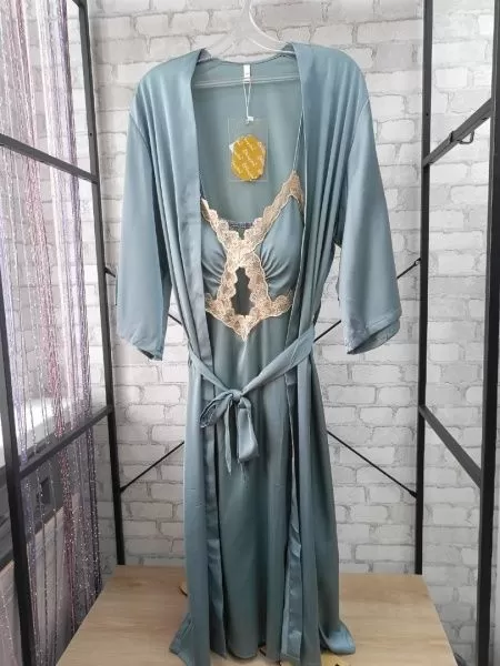 Комплект Халат с сорочкой. Цвет ассорти