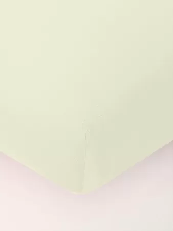 Простынь трикотажная на резинке (молоко)