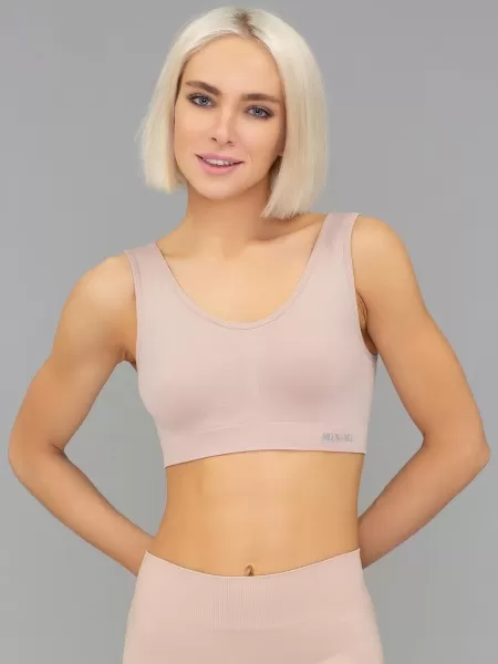 Топ MA 131 на широких бретелях beige