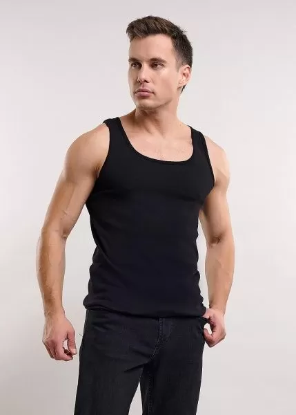 Клевер Майка мужская CLE MV602148рт чёрный 