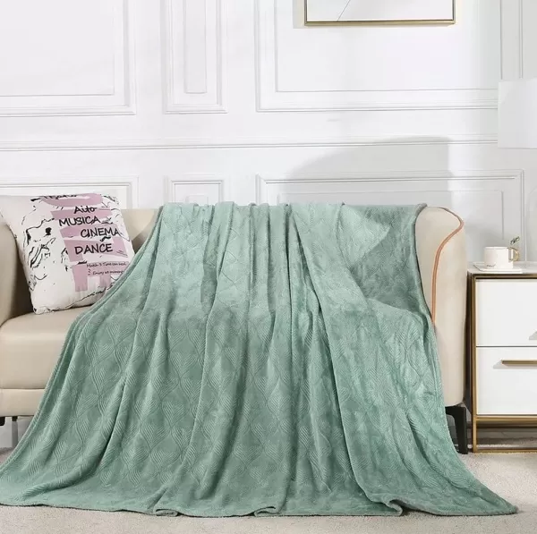 Плед Велсофт Магнолия (изумруд)