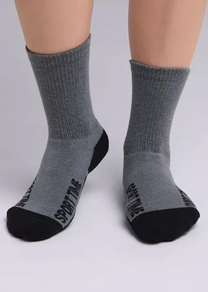 Клевер Носки детские CLE С301П серый 