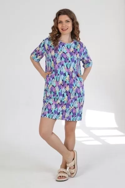 Туника женская "Сладкая жизнь-1"(СИРЕНЕВЫЙ)