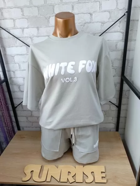 Комплект Футболка+шорты FOX  Цвет белый