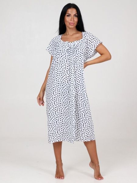 Сорочка женская 25 (белый/серый)