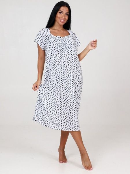 Сорочка женская 25 (белый/серый)