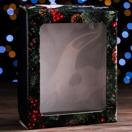 Коробка подарочная "Новогодние подарки" 