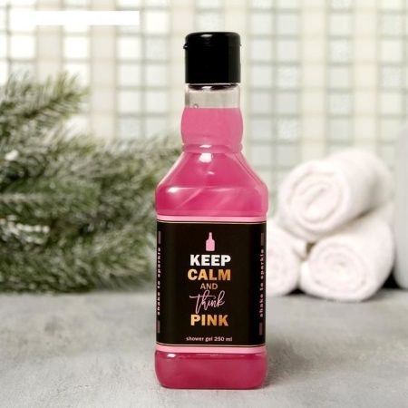 Гель для душа "Keep calm and think pink "250ml