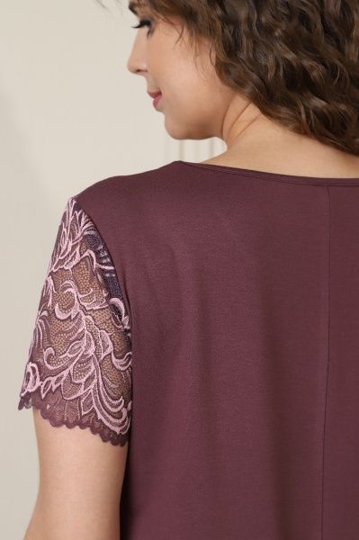 Ночная сорочка "Азарт"(БАКЛАЖАНОВЫЙ)